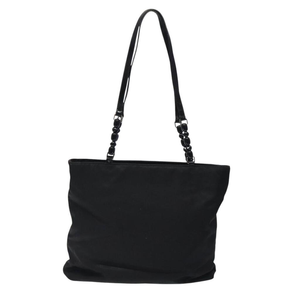 Christian Dior Tote Bag Nylon Black Silver Auth fm4460 - Picture 2 of 16